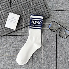 5 Pairs Men's Cotton Football Running Socks