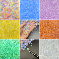 60pcs 8mm Mermaid Round Acrylic Spacer Beads for DIY Jewelry Necklace Bracelet