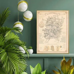 1000pcs Moving Castle Hand Drawn Jigsaw Puzzle