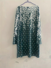 Casual Dress Women's Floral & Polka Dot Print Long Sleeve