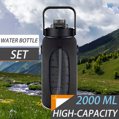 Portable Water Bottle Leakproof Sports Cup With Storage Bag