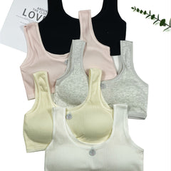 Girls' No Steel Ring Knit Cami Bra