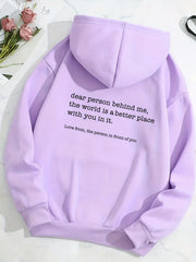 Drawstring Hooded Sweatshirt with Pockets