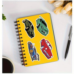 50pcs Cartoon Car Sports Car Series Stickers Waterproof DIY Sticker Pack