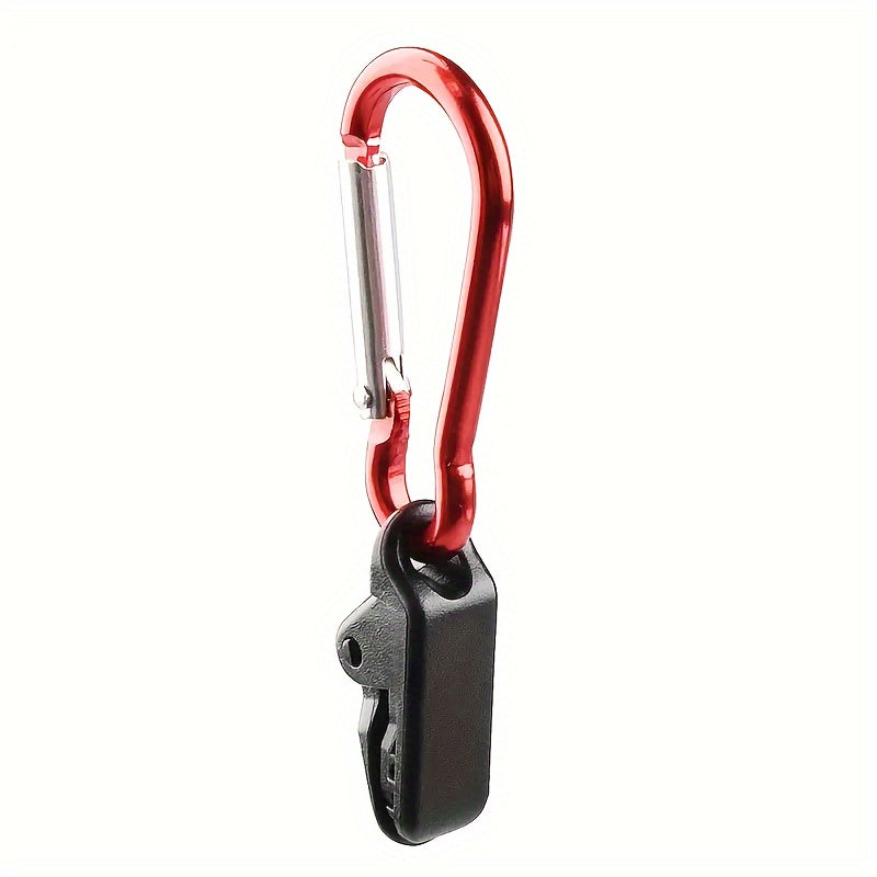 20pcs Tarp Clip Windproof Clamp & Carabiner Set Canopies Camping, Awning