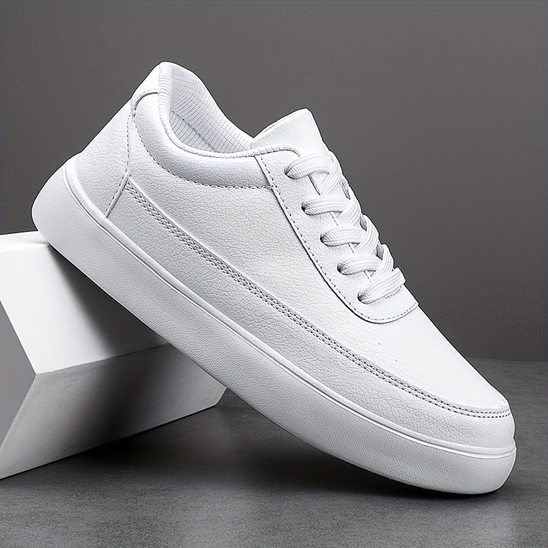 Men's PU Leather Sneakers Comfortable Walking Shoes