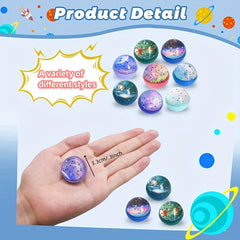 25pcs 32mm Space Bouncing Balls Bulk Party Small Toys Gift Bag Filler