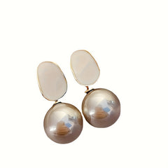 Faux Pearl Earrings Retro Party Jewelry Holiday Gift For Women