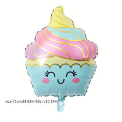 Summer Dessert Candy Ice Cream Aluminum Film Balloon