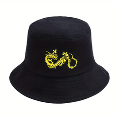 Yellow Dragon Fisherman Hat Bucket Hat for Outdoors