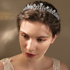 Crystal Princess Tiara for Girls Rose Golden