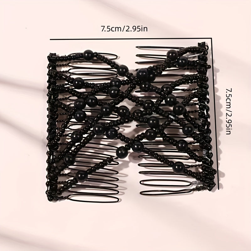 Double Stretching Combs Hair Bun Maker Hair Styling Tools