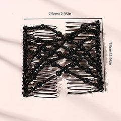 Double Stretching Combs Hair Bun Maker Hair Styling Tools
