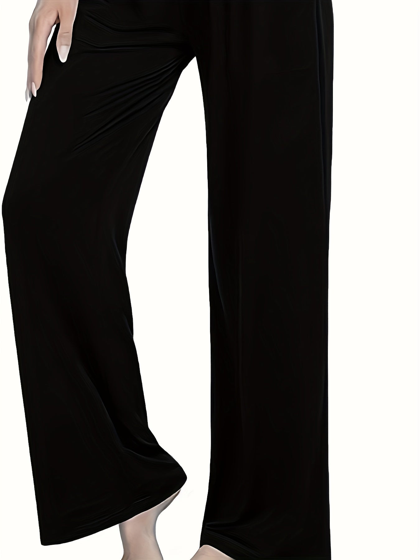 Soft Lounge Pants Elastic Waistband Womens Loungewear