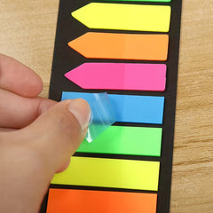 600pcs Colorful Transparent Sticky Notes Memo Pad Stickers