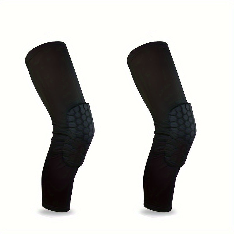 2pcs Honeycomb Knee Pads High Elastic Leg Guards