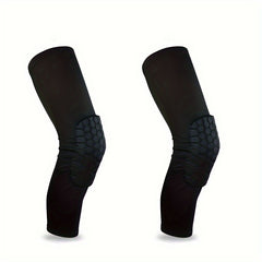 2pcs Honeycomb Knee Pads High Elastic Leg Guards