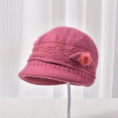 Women's Knitted Bucket Hat Winter Warm Headwear Gift For Mom