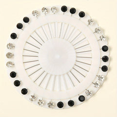 30pcs Colorful Rhinestone Hijab Pins Safety Scarf Shawl Pin Crystal Brooch