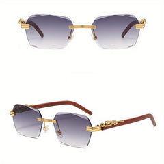 European Style Sunglasses with Marine Lens and Leopard Design