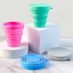 1pc 150ML Silicone Folding Cup Outdoor Portable Retractable Water Cup