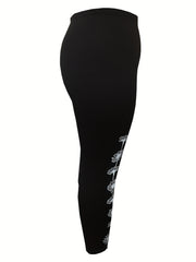 Floral Print High Rise Fitness Leggings