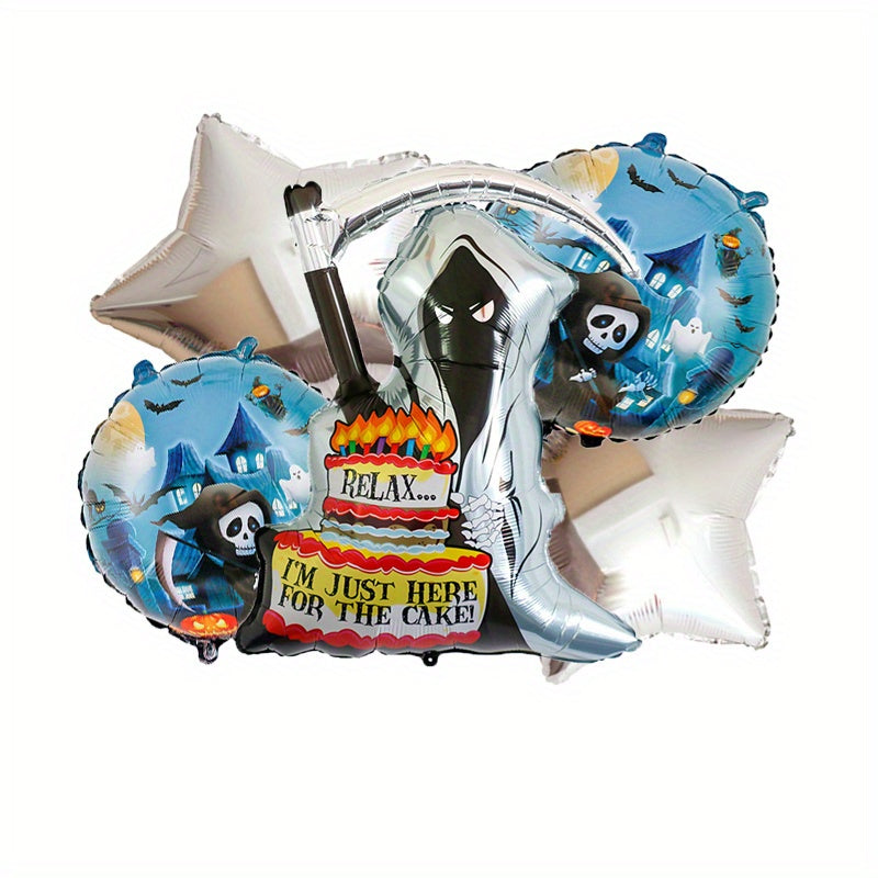 5pcs Halloween Haunted House Balloon Set