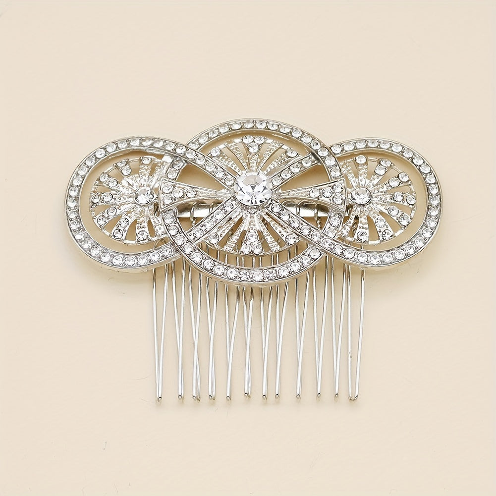 Bridal Rhinestone Hair Comb Head Jewelry for Wedding