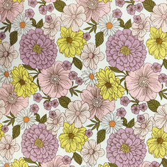 1yd Faux Cotton Fabric for DIY Clothes - Cut Size