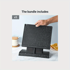 Kitchen Magnetic Rack 2 in 1 Holder & Cutting Board Organizer E9195