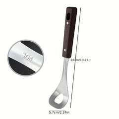 Stainless Steel Meatball Spoon Non Stick Maker with Wood Handle
