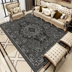 Vintage Boho Area Rug Stain Resistant Non Shedding Floral Floor Mat