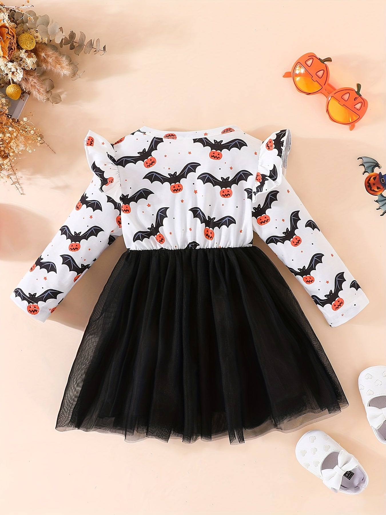 Halloween Baby's Cartoon Print Dress