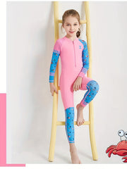 Toddler Boys Cartoon Graphic One Piece Swimsuit Sun Protection Bathing Suit