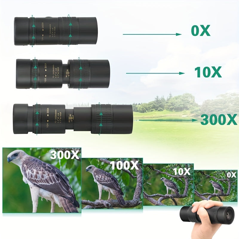 BAK4 Prism Monocular Telescope Smartphone Holder Tripod Adults Bird Watching