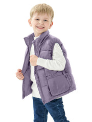 Kids Warm Zip Vest Sleeveless Jacket for Winter