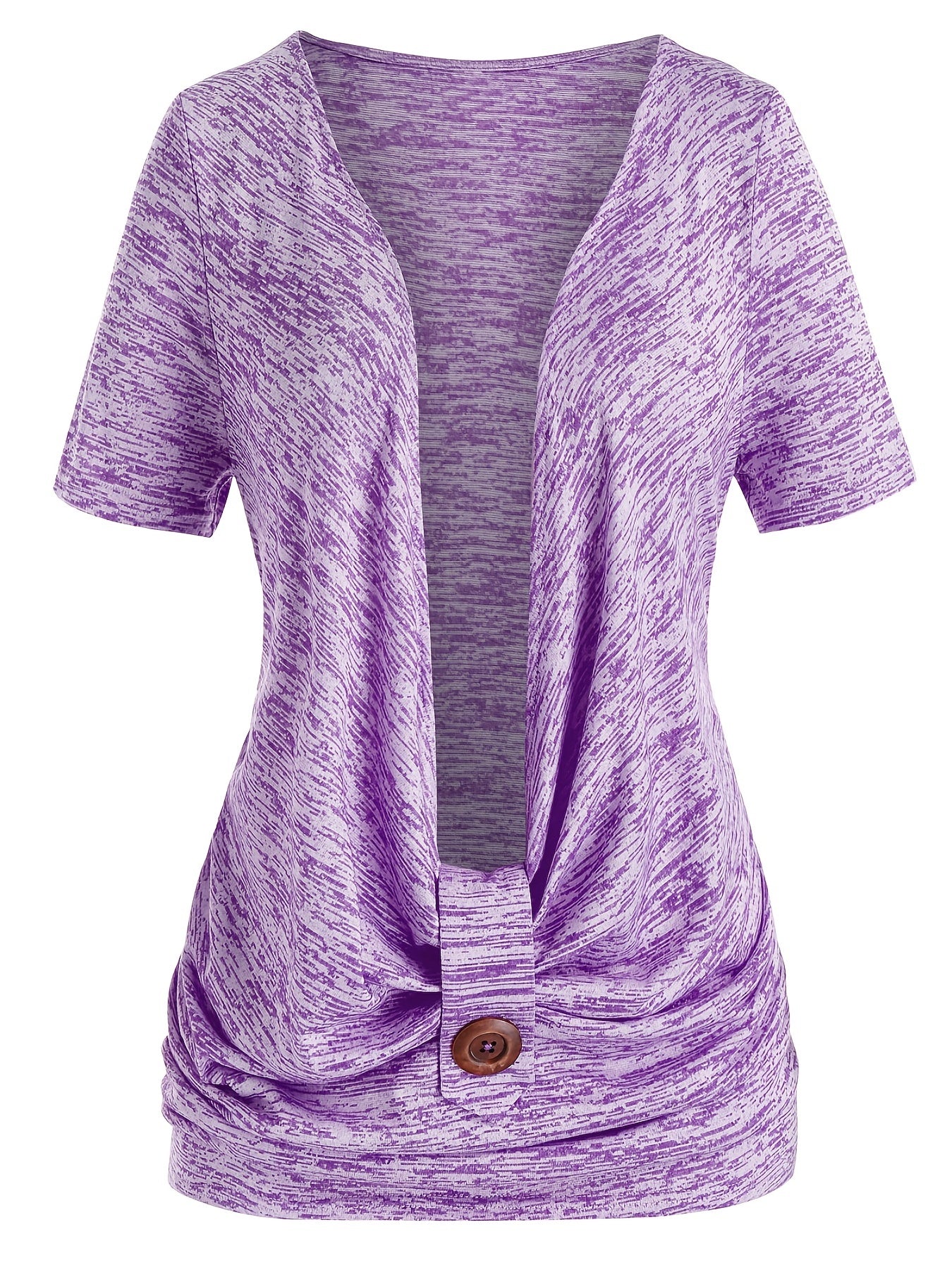 Women's Plus Size Short Sleeve Tee & Halter Neck Top Set