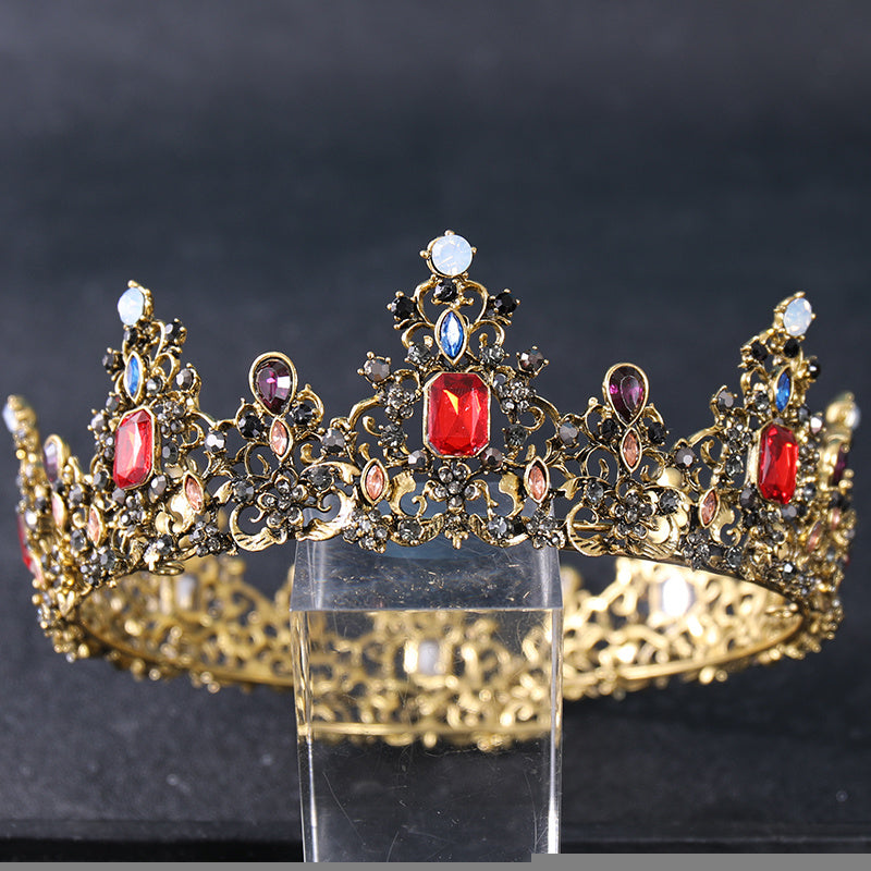 Baroque Crown Crystal Wedding Hair Accessories Princess Crown