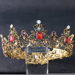 Baroque Crown Crystal Wedding Hair Accessories Princess Crown