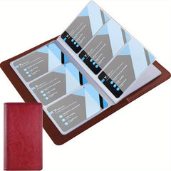 High Capacity Business Card Organizer Book, Credit Card Holder