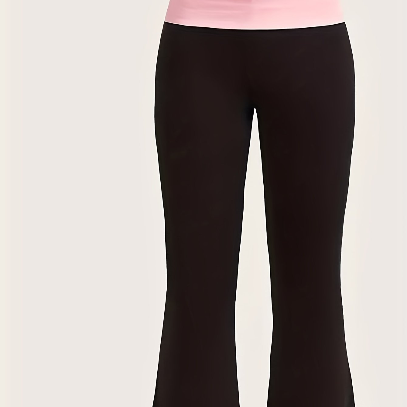 Colorblock High Waist Flared Yoga Leggings