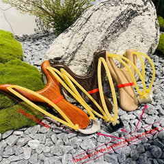High Precision Wooden Slingshot Toy with Rubber Band