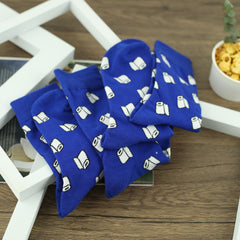 Men's Cartoon Toilet Paper Crew Socks - 2 Pairs
