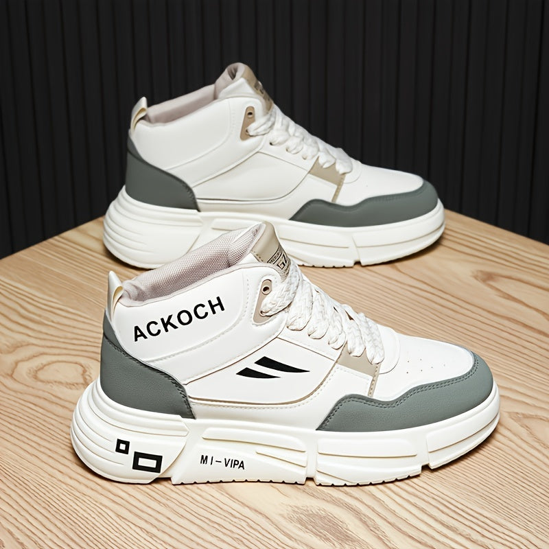 Men's Stylish Skate Shoes Non slip Lace up Shoes