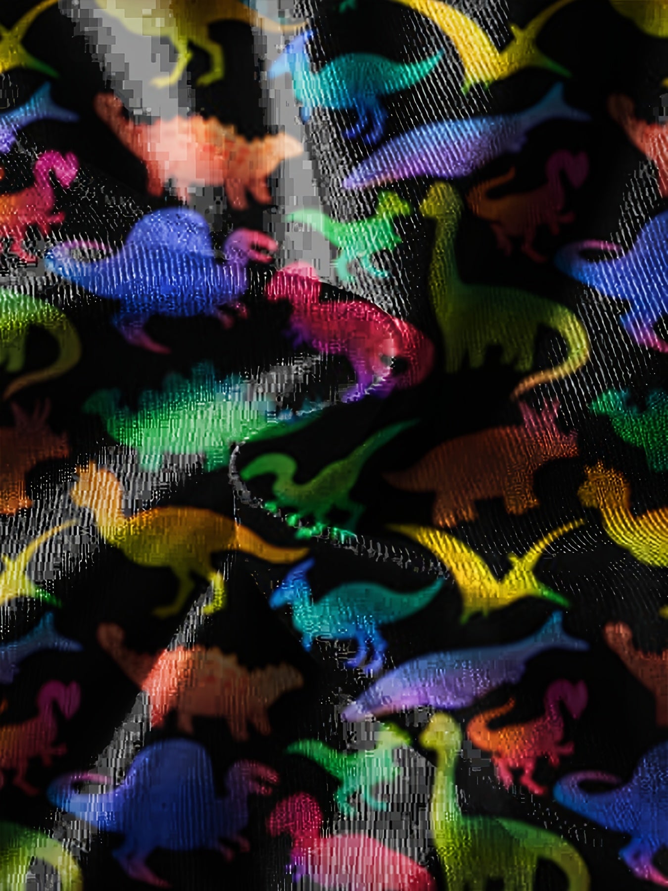 Gradient Dinosaur Pattern Hoodie For Kids Casual Pullover Hooded Long Sleeve Top