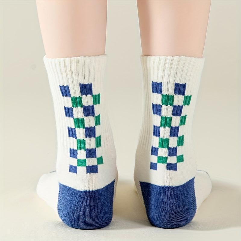 5 Pairs Boys Kids Sports Crew Socks Warm for Autumn Winter
