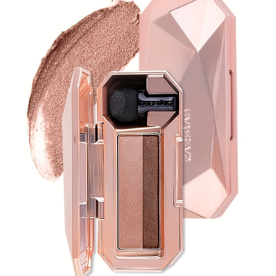 Carslan Magic Diamond Pearly Eyeshadow Palette with Sponge and Mirror