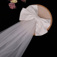 Bow Bridal Veil Women Bride Party Wedding Bridal Accessories Jewelry Veil