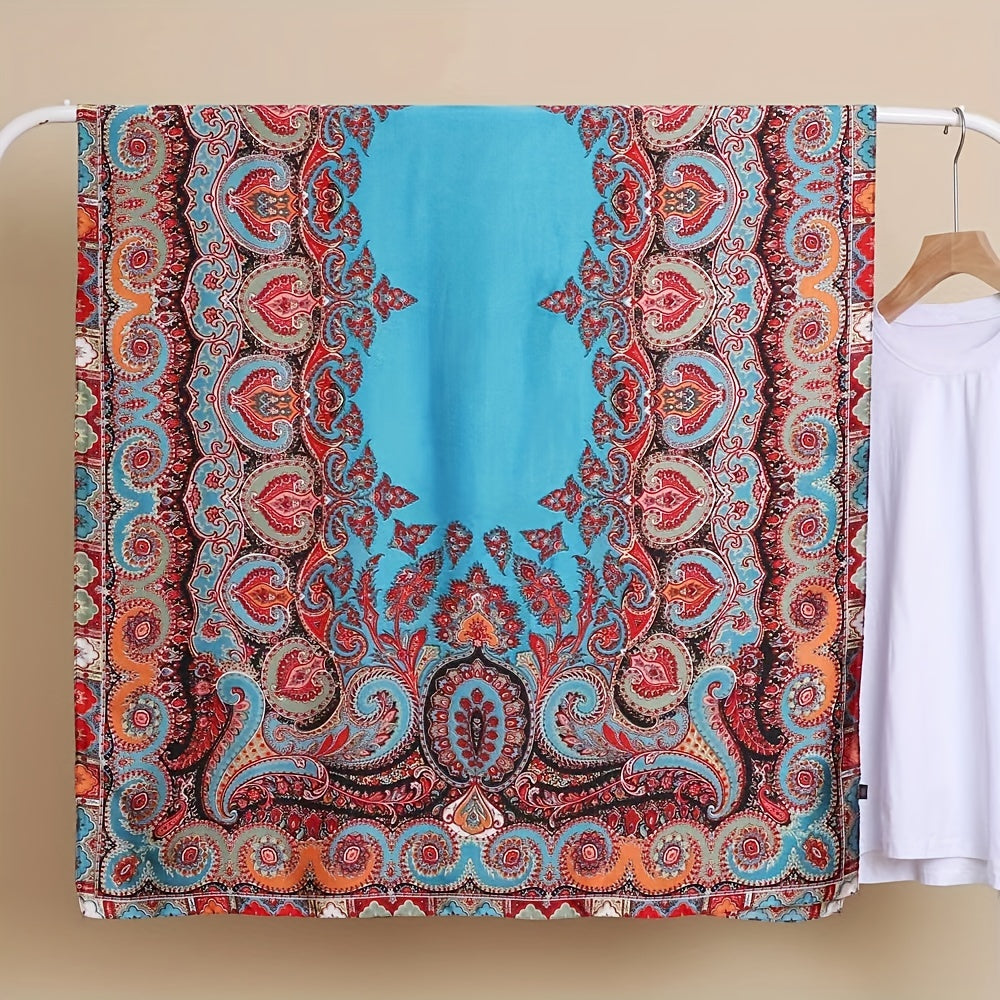 Boho Paisley Scarf Shawl Wrap Head Wrap Casual Daily Gift for Mother's