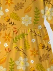 Girls Floral Long Sleeve Dress for Spring Fall